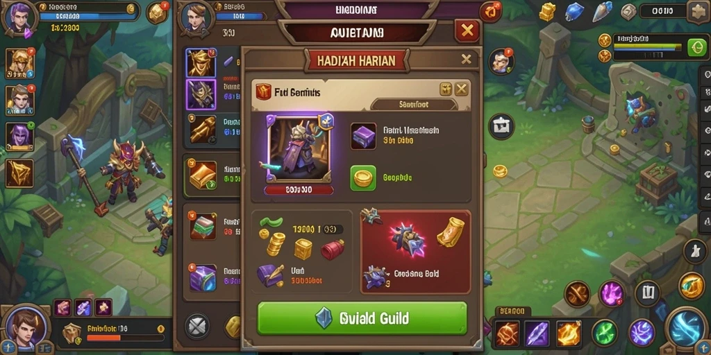 Sistem reward yang memotivasi pemain untuk berprestasi.