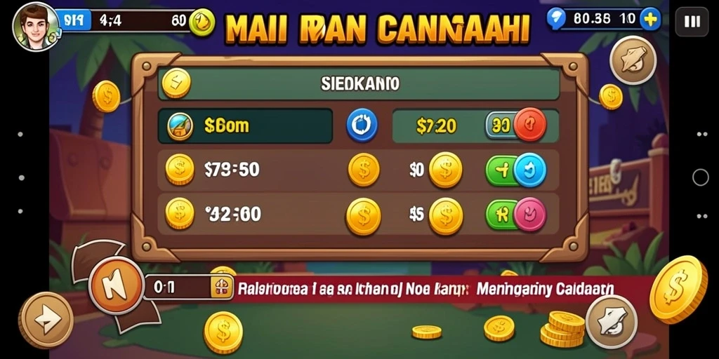 Screenshot level terbaru yang penuh tantangan.